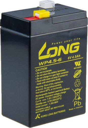 Long Akumulator 6V/4.5Ah (PBLO-6V004,5-F1A)