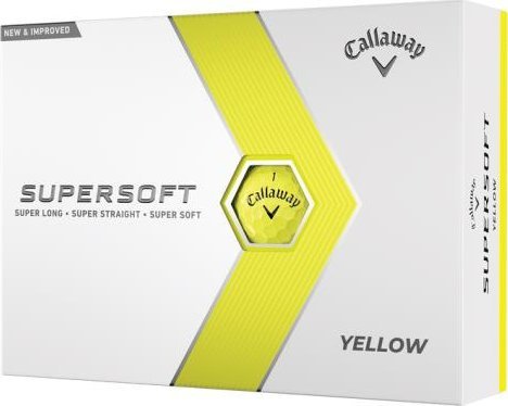 CALLAWAY morele Piłki golfowe CALLAWAY SUPERSOFT 2023 (jaskrawo żółte, 12 szt)
