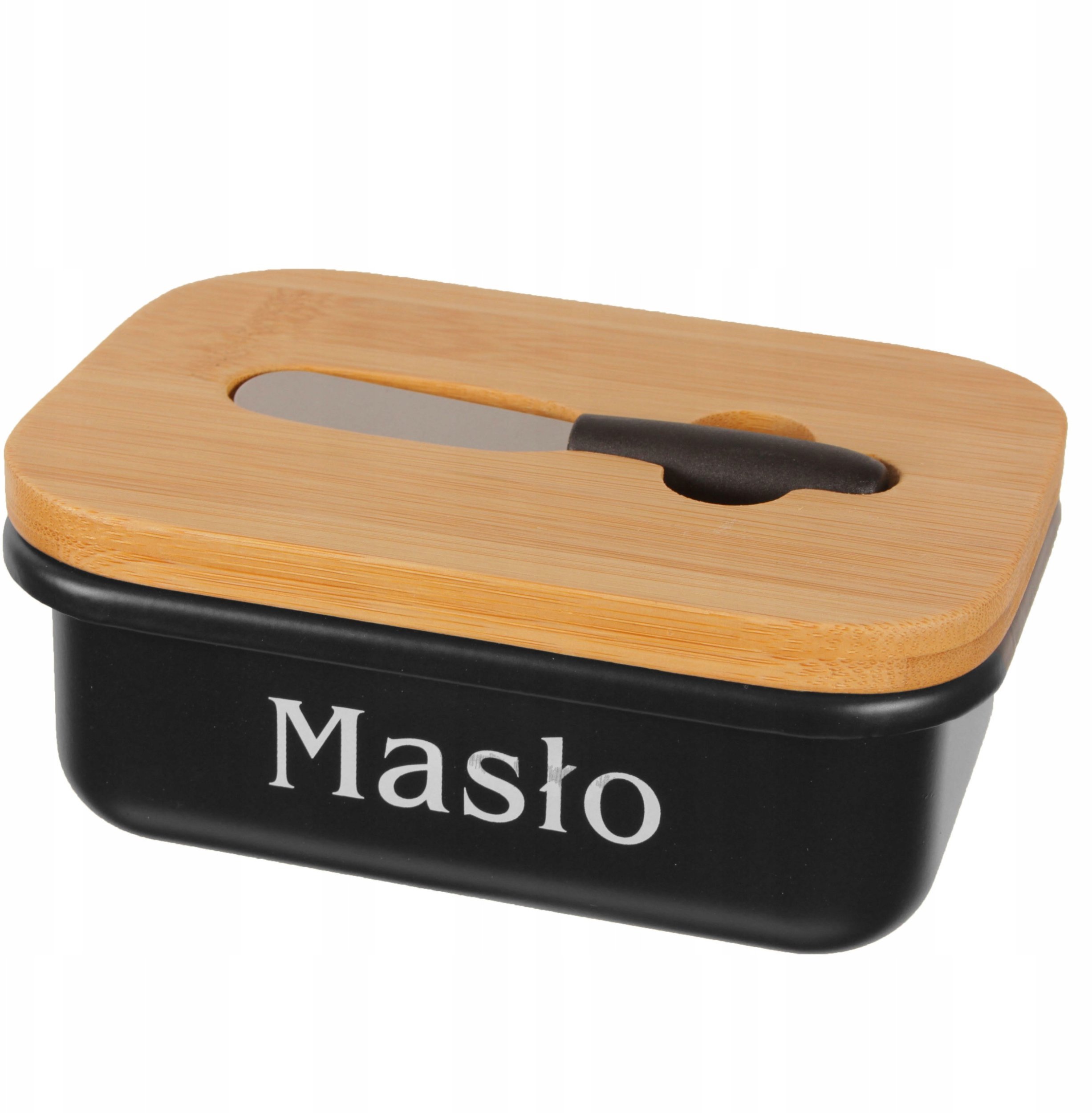 MASELNICZKA STALOWA Z NOŻEM BRUNBESTE BB-2686 POMARAŃCZOWA