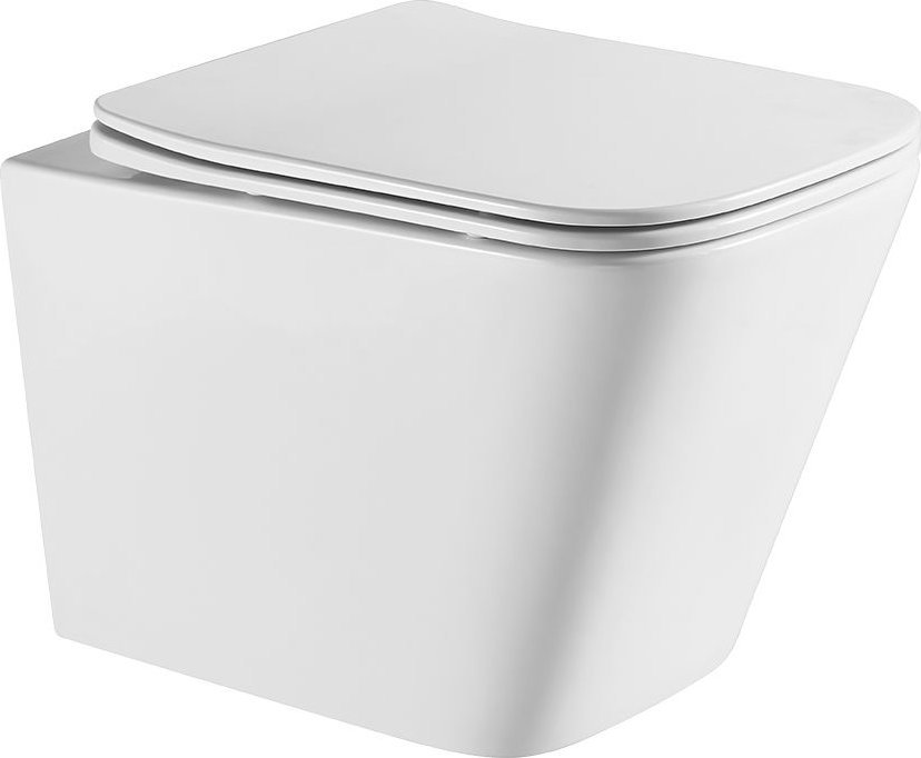 LAVEO Kvadrato CycleOn 2.0 - miska ustępowa wisząca bezkołnierzowa