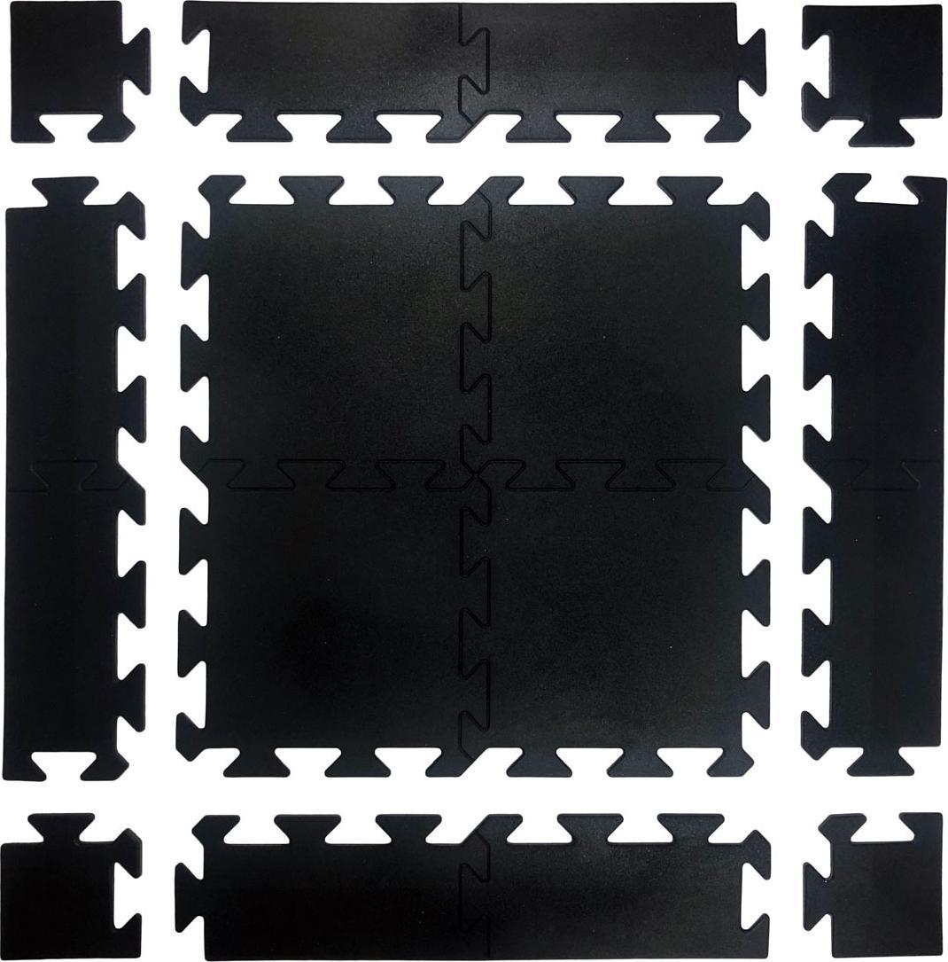 UnderFit Puzzle gumowe na siłownie 15 mm 1m2 + zakończenia