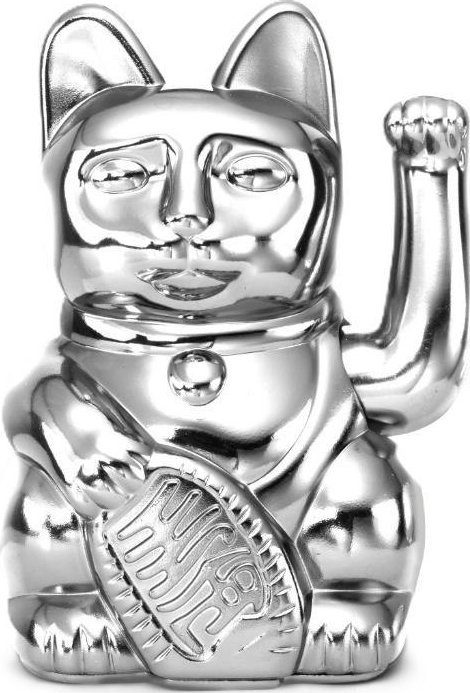 Kot szczęścia Cosmic srebrny