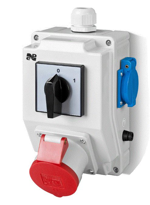 Elektro-Plast Zestaw instalacyjny z gniazdem 32A 5P+2P+Z RS-Z L-0-P czerwony (6275-20)