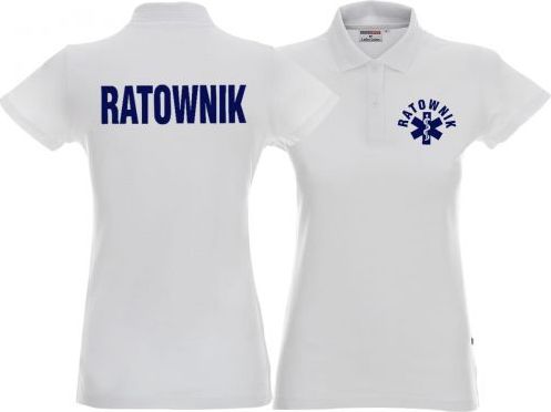 LPP - Promostars Koszulka Polo damska RATOWNIK biała