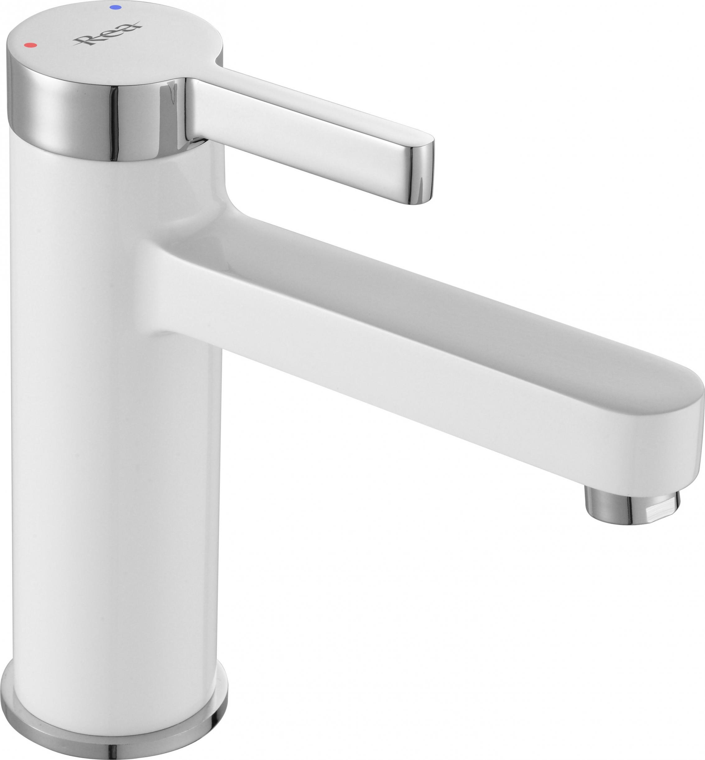 Bateria umywalkowa Rea Polo stojąca biały (REA-B9941)