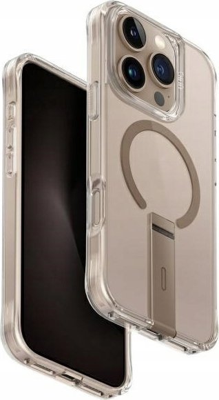 Uniq UNIQ case Eleva with Vertica Stand iPhone 16 Pro 6.3" gold/taupe gold