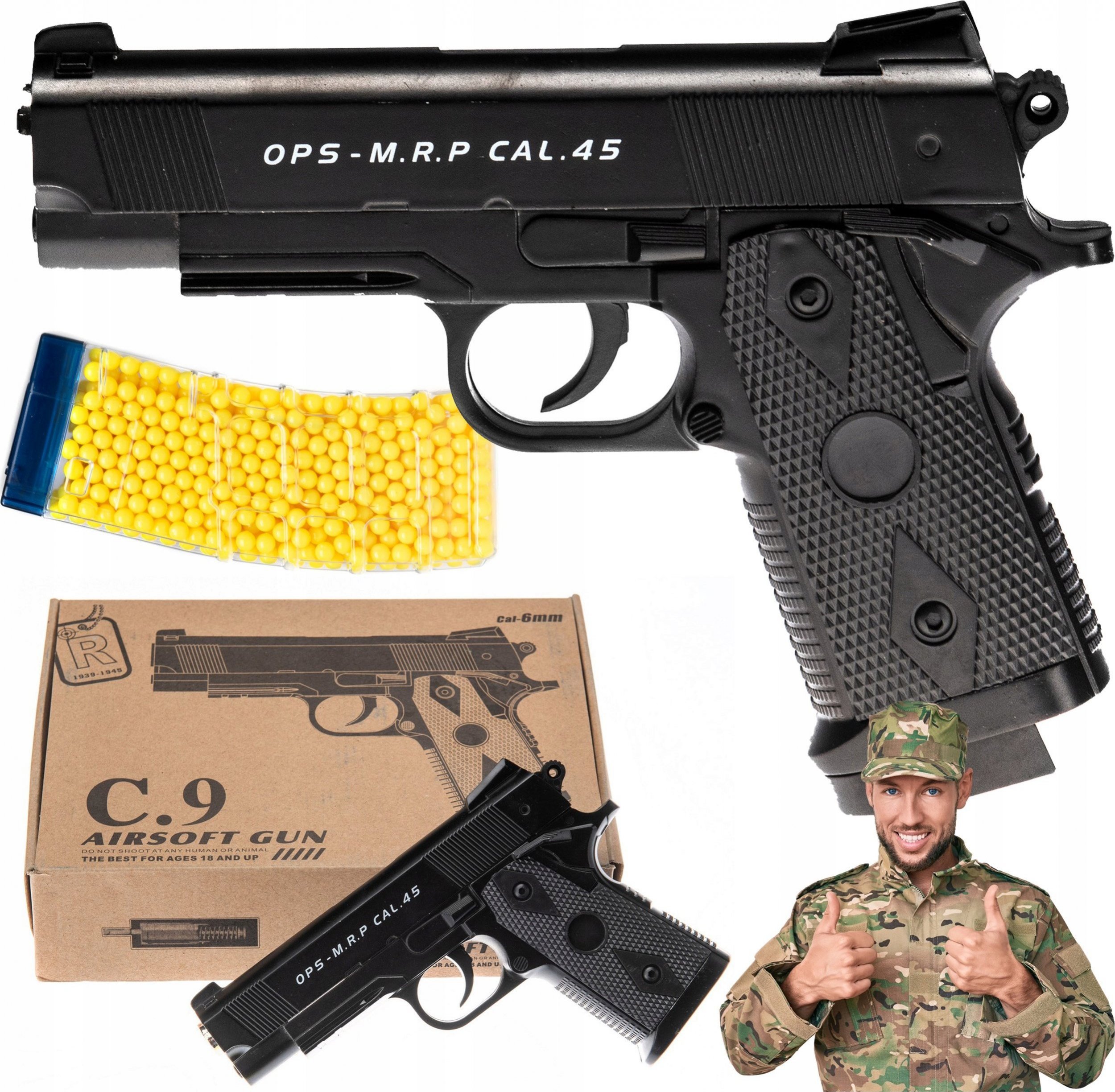 Skleplolki REPLIKA COLT PISTOLET METALOWY 800 KULEK GRATIS