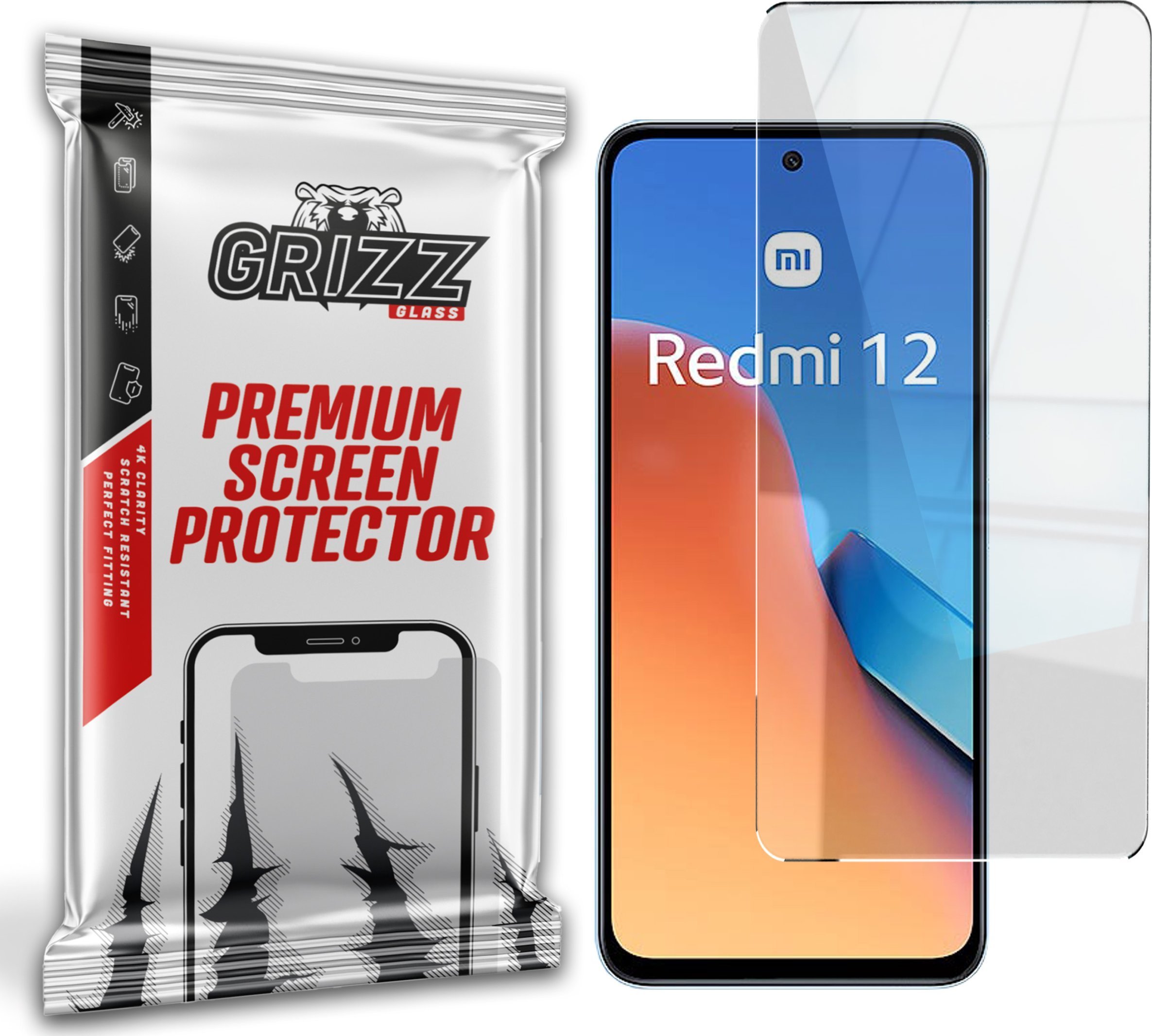 GrizzGlass Szkło hybrydowe GrizzGlass HybridGlass Xiaomi Redmi 12