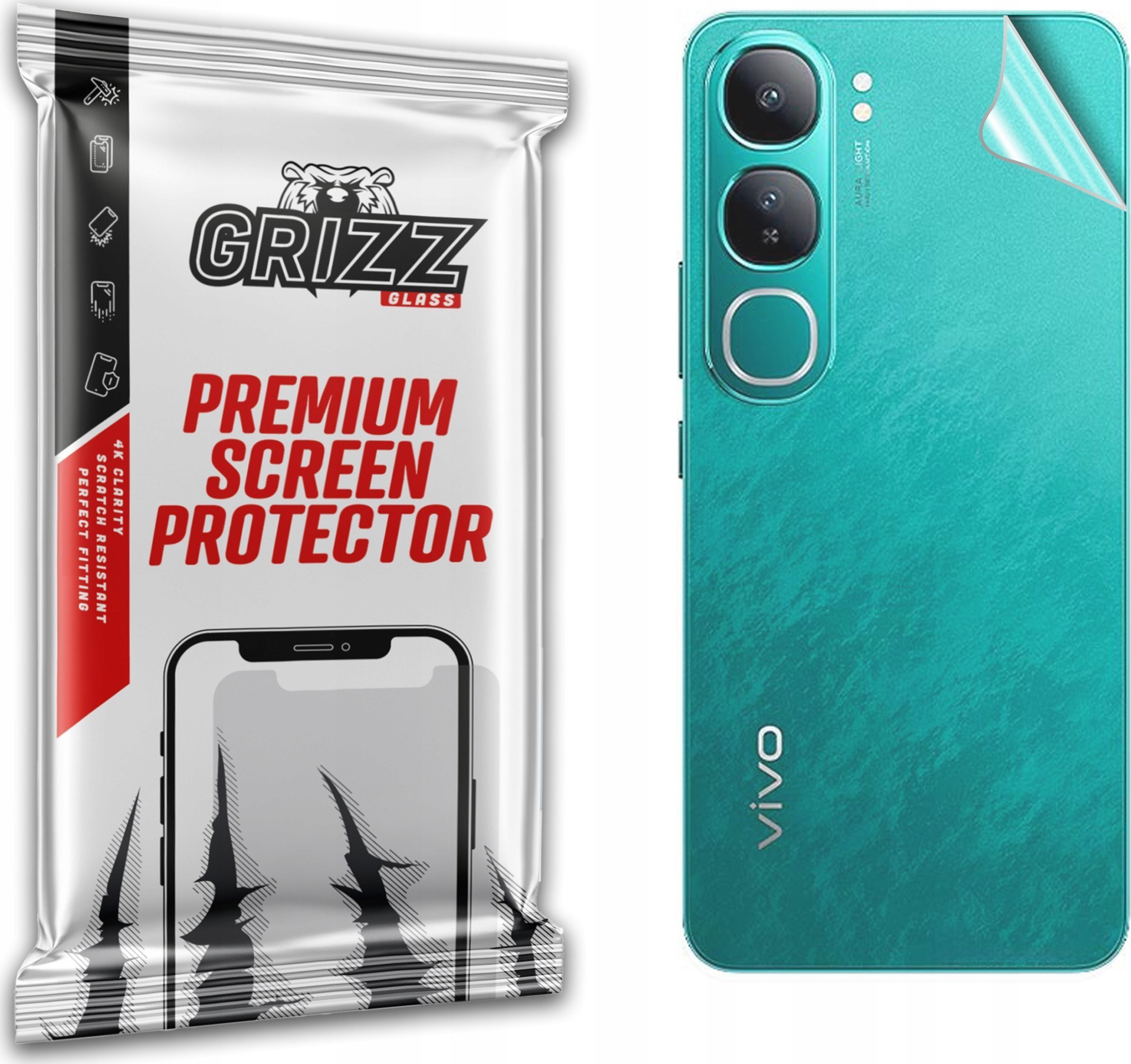 Folia na tył GrizzGlass SatinSkin do Vivo Y200 4G