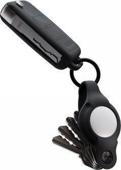 STATIK KeySmart Air Flex - organizer do kluczy z etui na AirTag wykonany z silikonu (black)