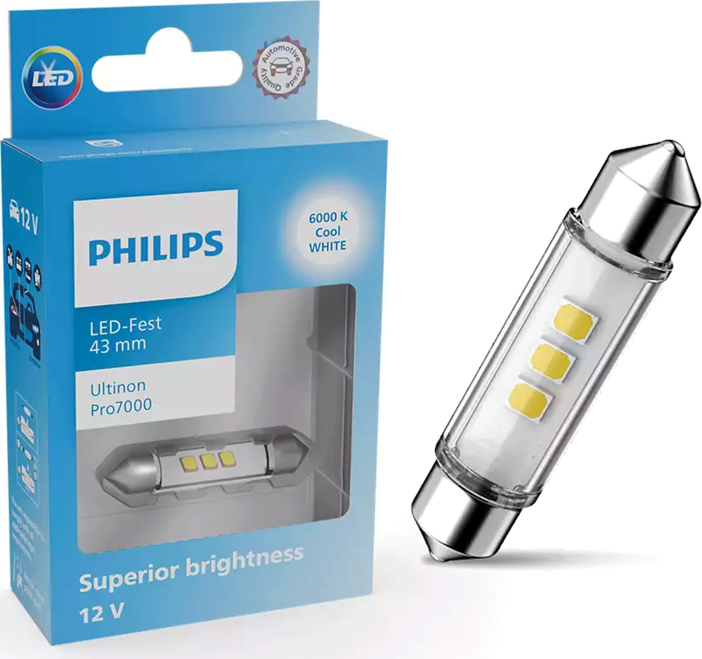Osram Żarówka Philips LED Ultinon Pro7000 FESTOON 43mm CU70 12V