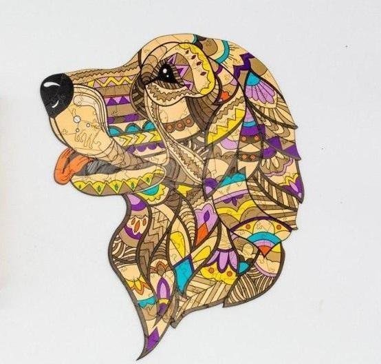 PuzzleOK Puzzle drewniane eko 67 Wierny Sirko A4