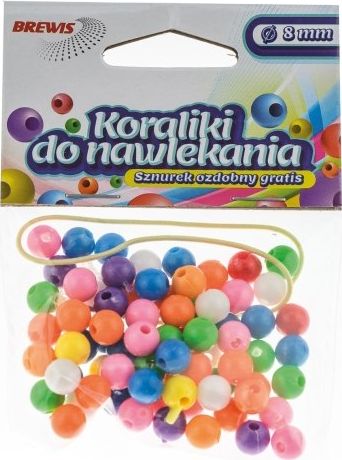 BREWIS Koraliki do nawlekania BREWIS 8mm K8-10 MIX Brewis