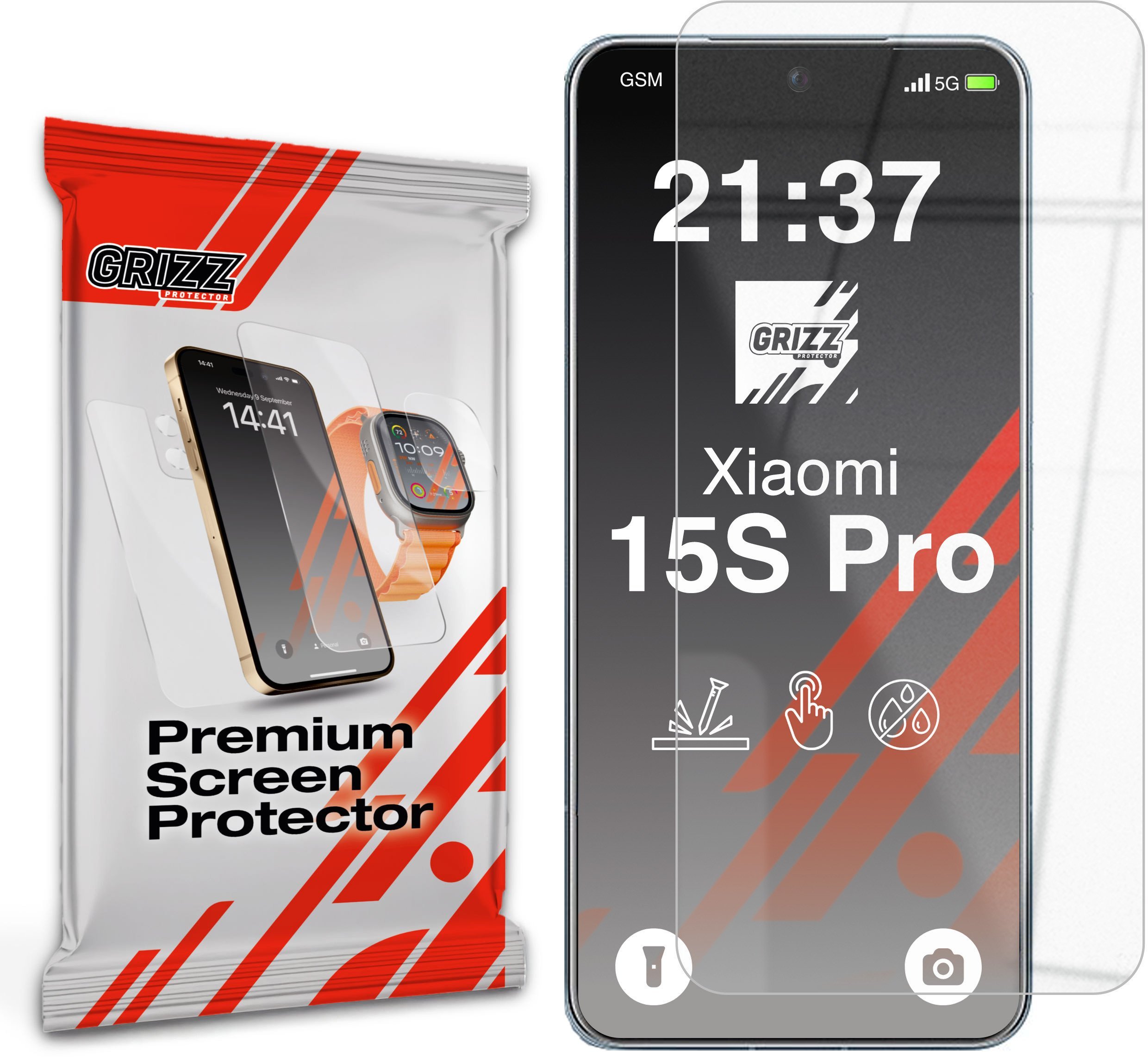 GrizzGlass Szkło hybrydowe HybridGlass do Xiaomi 15S Pro