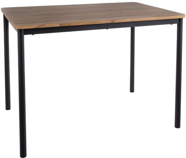 STÓŁ CITY DĄB ARTISAN/CZARNY 110X75