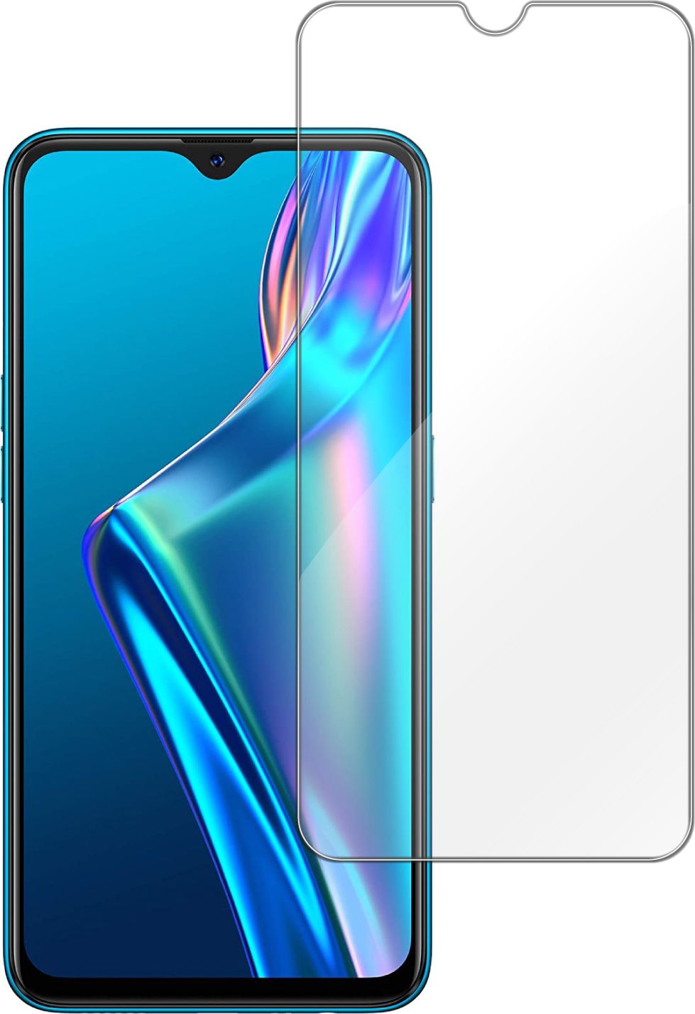 etumi Szkło Hartowane 9H Do Oppo A12 | Szybka Na Ekran Szkiełko Ochronne Na Ekran Twarde Płaskie Przód / Ochrona Matrycy Telefonu Glas0076