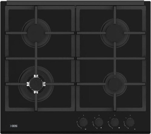 Płyta grzewcza Xberg Płyta gazowa na czarnym szkle HGG610B1