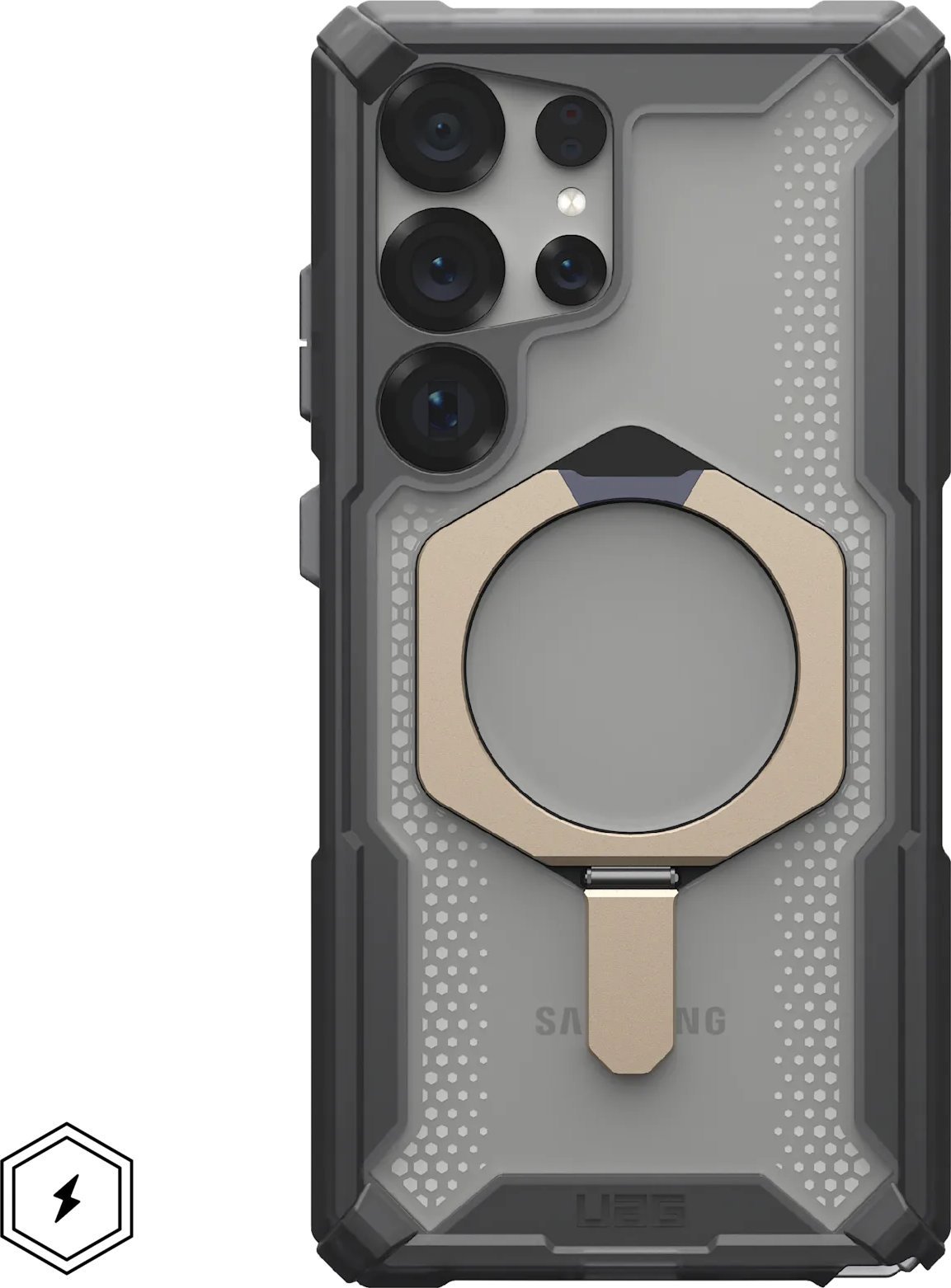 UAG Plasma XTE Magnet - obudowa ochronna do Samsung Galaxy S25 Ultra 5G z wbudowanym modułem magnetycznym (ash/titanium)