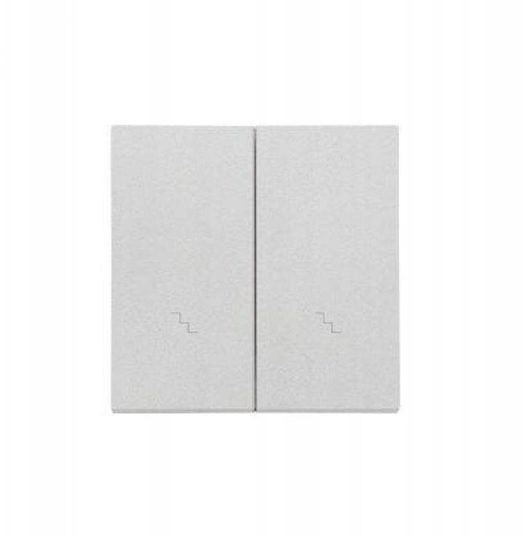 Kontakt-Simon Podwójny klawisz z piktogramami do schodów SW6/2WM Aluminium mat TKW6/2/143