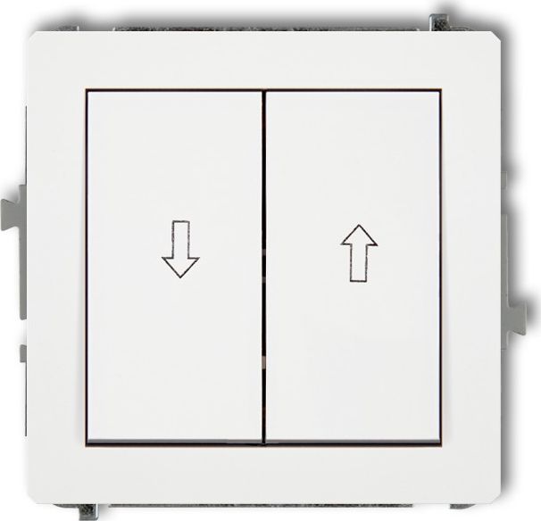 Karlik Deco Przycisk żaluzjowy biały mat (25DWP-8)