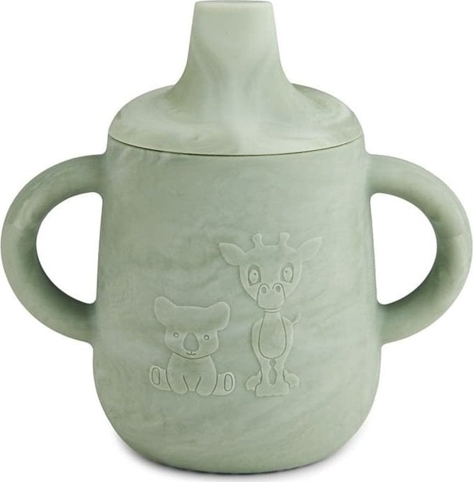 Nuuroo nuuroo - kubeczek silikonowy niekapek z ustnikiem Aiko Light Green