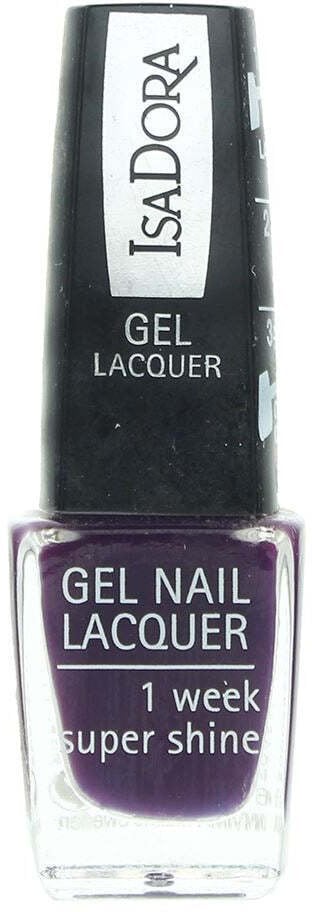 IsaDora Gel Lacquer Glossy Nail Polish 247 Purple Passion 6 ml For Women