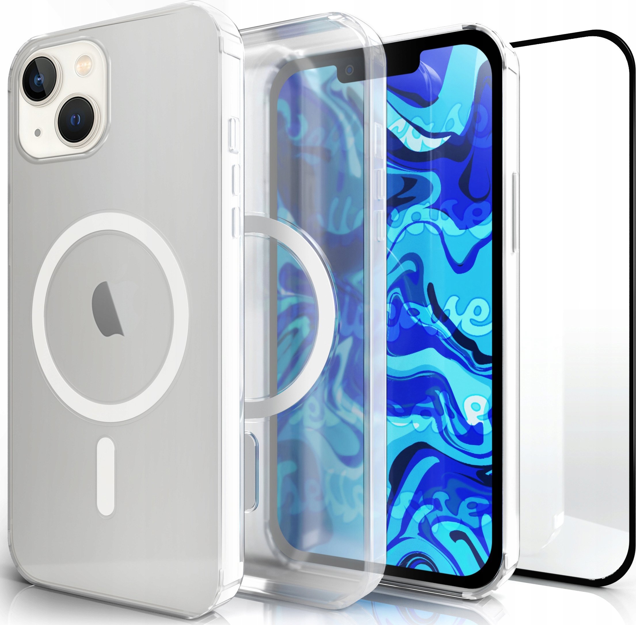 Hello Case Etui Magsafe Do iPhone 14 PLUS (Magnetyczne, Pancerne, Obudowa) SZKŁO 5D