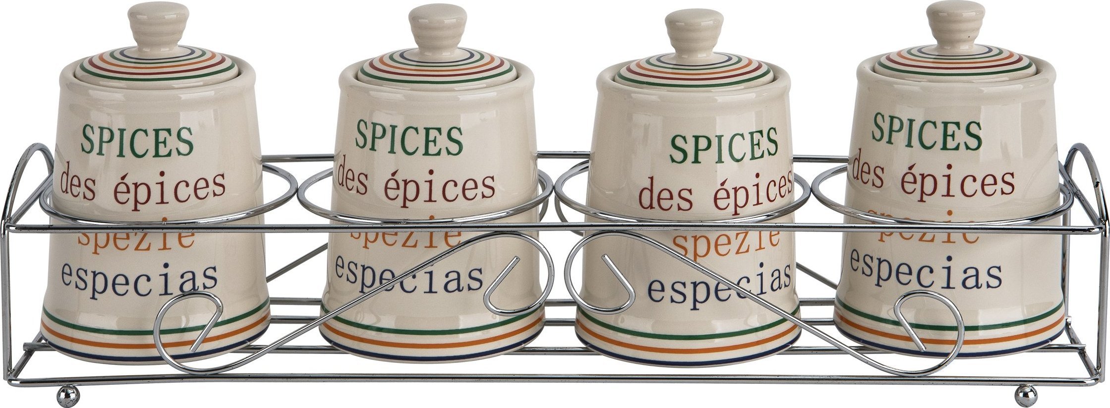 Witek Home Zestaw 4 pojemników For You z podstawą