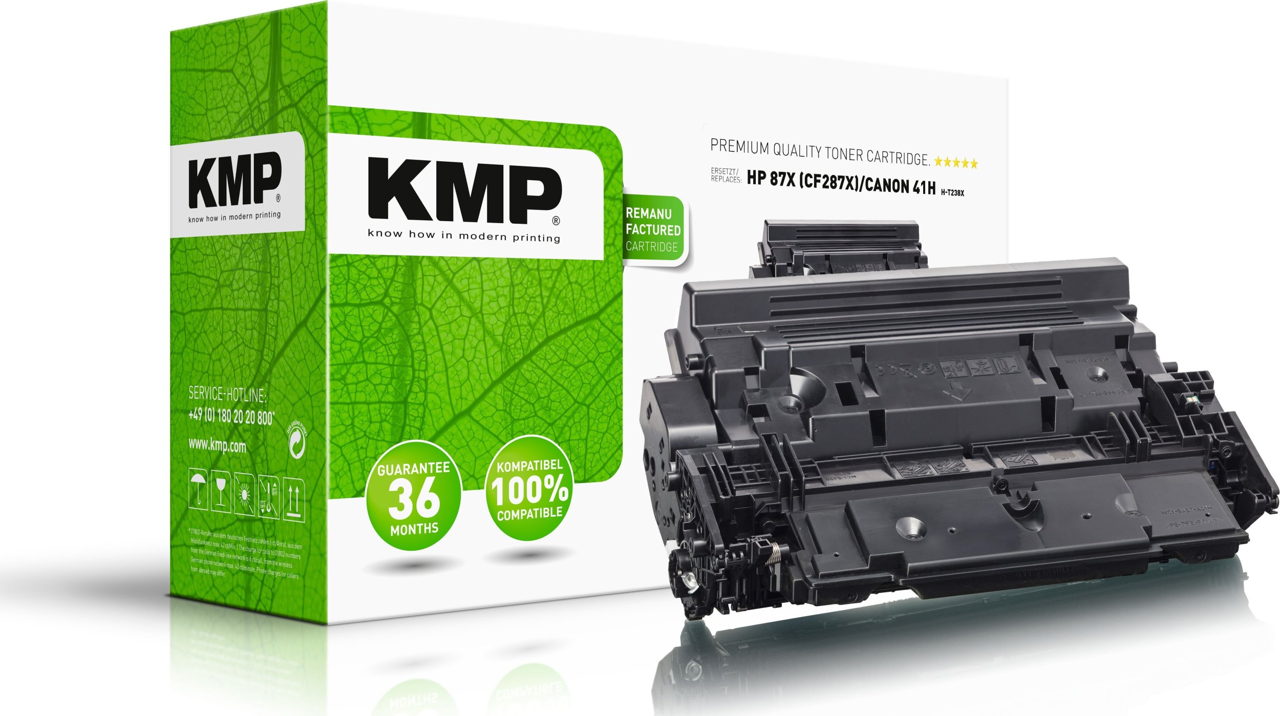 Kmp H-T238X - High Yield Black Toner Cartridge (Alternative For: Hp 87X) Laserowy Czarny (25403000)