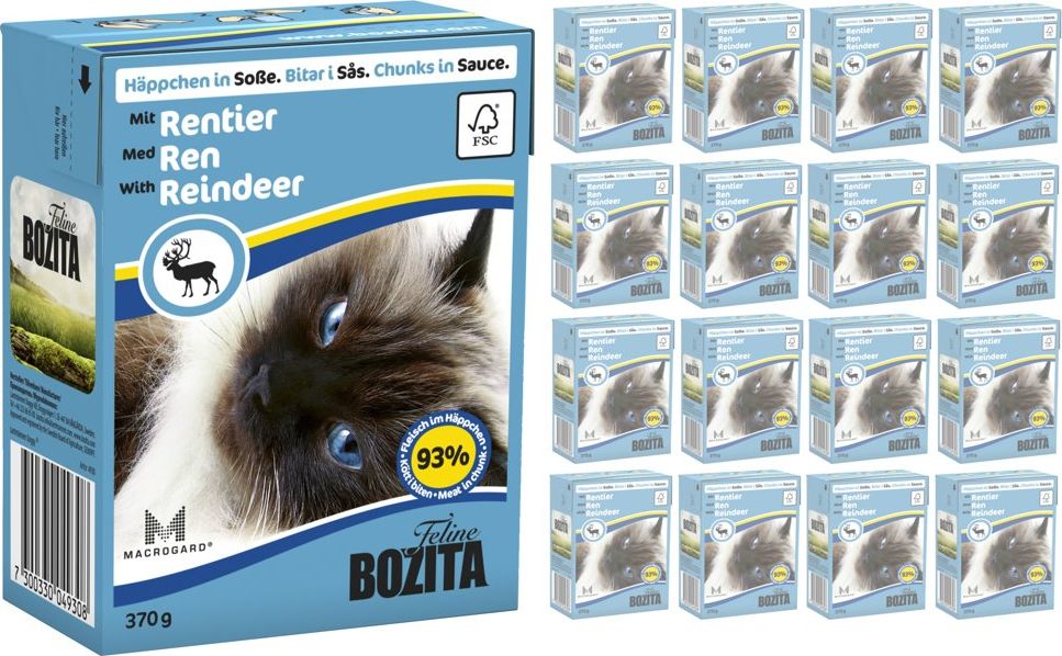 Bozita BOZITA Cat Renifer W Sosie 16 x 370g