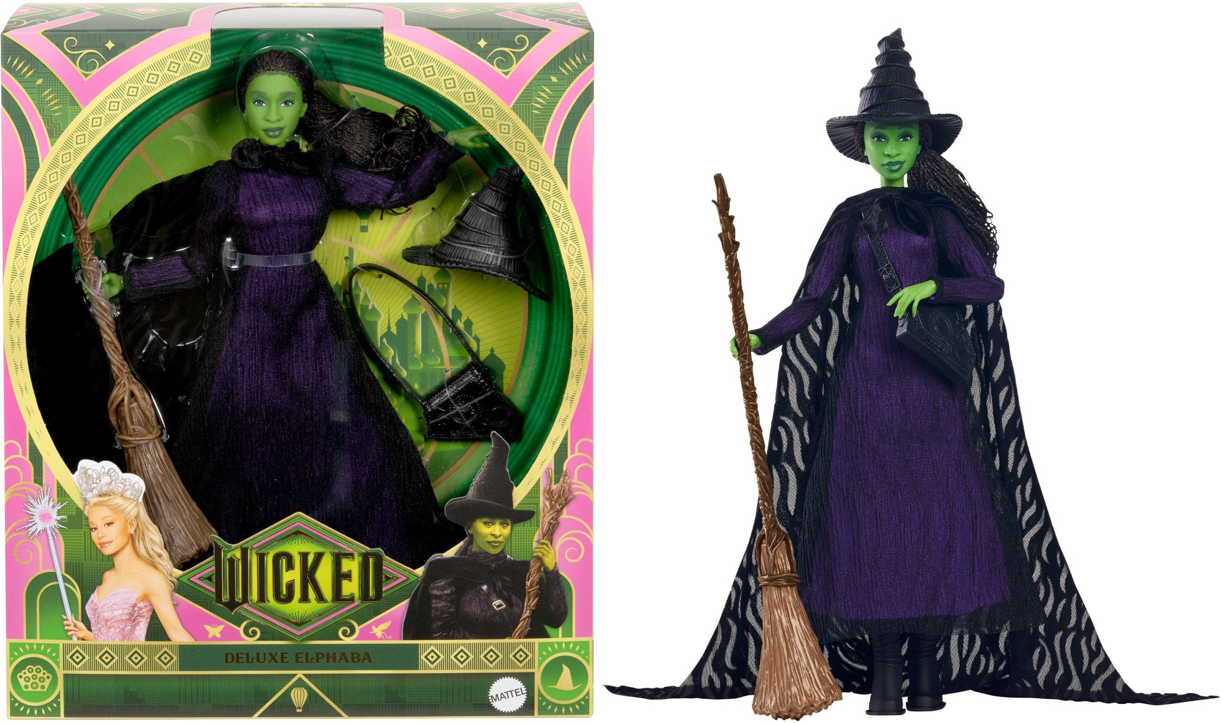 Wicked Elphaba Deluxe-Modepuppe(mit geflochtenen Haaren)