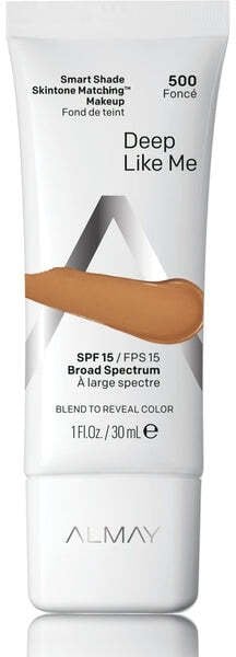 Almay, Smart Shade, Liquid Foundation, 500, Deep Like Me, SPF 15, 30 ml For Women