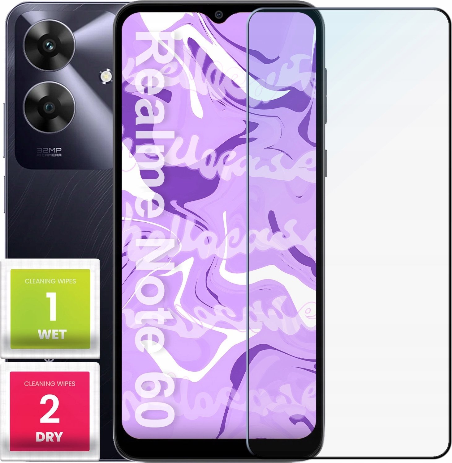 Szkło Hartowane do Realme Note 60 (szybka 9H, płaskie 2.5D, ochronne)