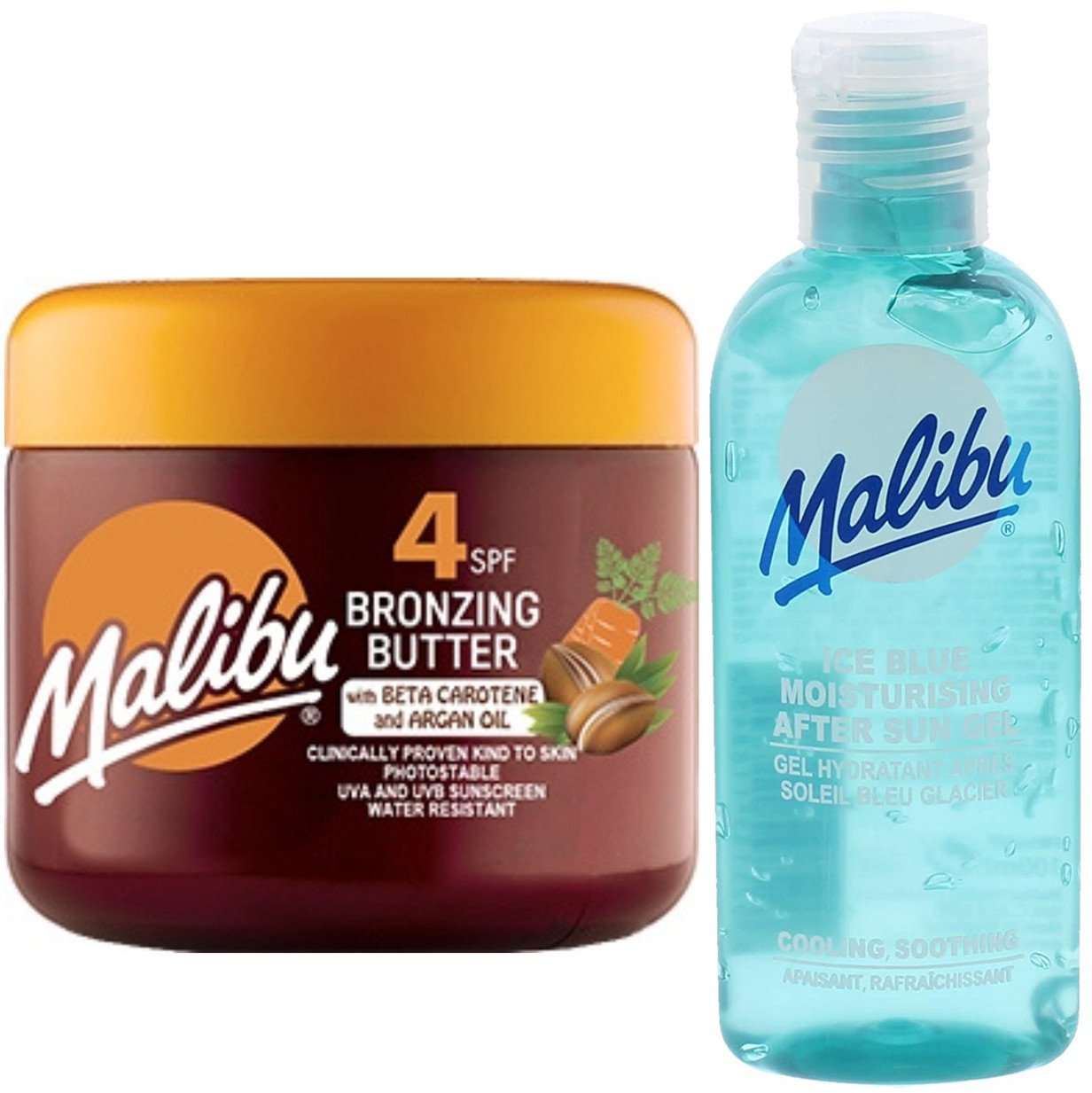 Malibu Przyspieszacz Opalania SPF4 + Żel Po Opalaniu 100ml