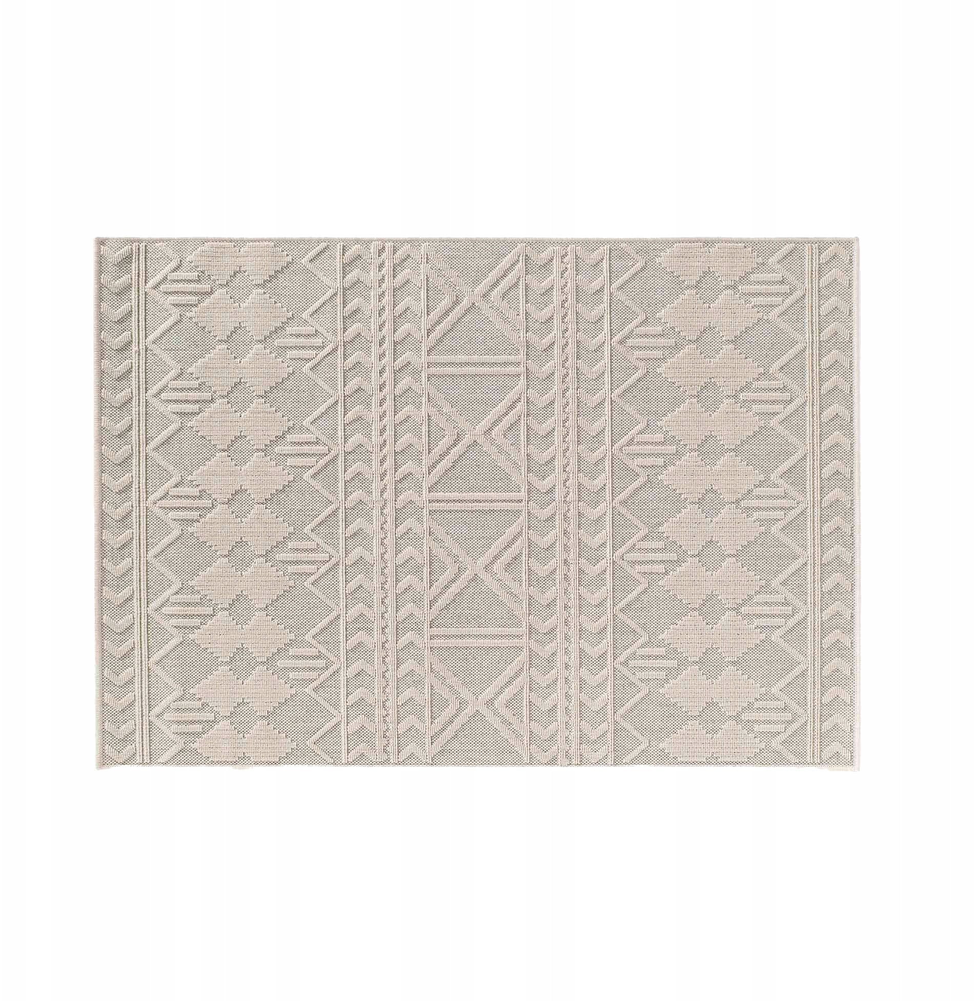 Prostokątna mata podłogowa z tłoczonym wzorem