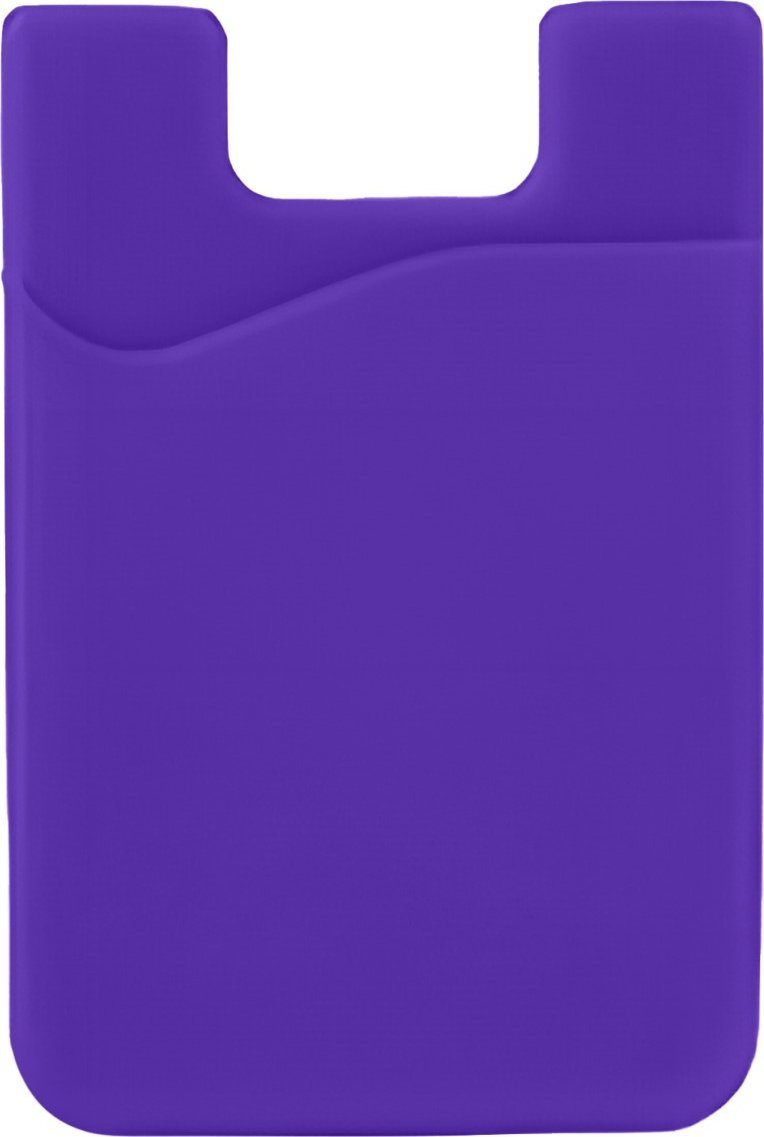 Hurtel Samoprzylepne etui na karty na tył telefonu - fioletowe