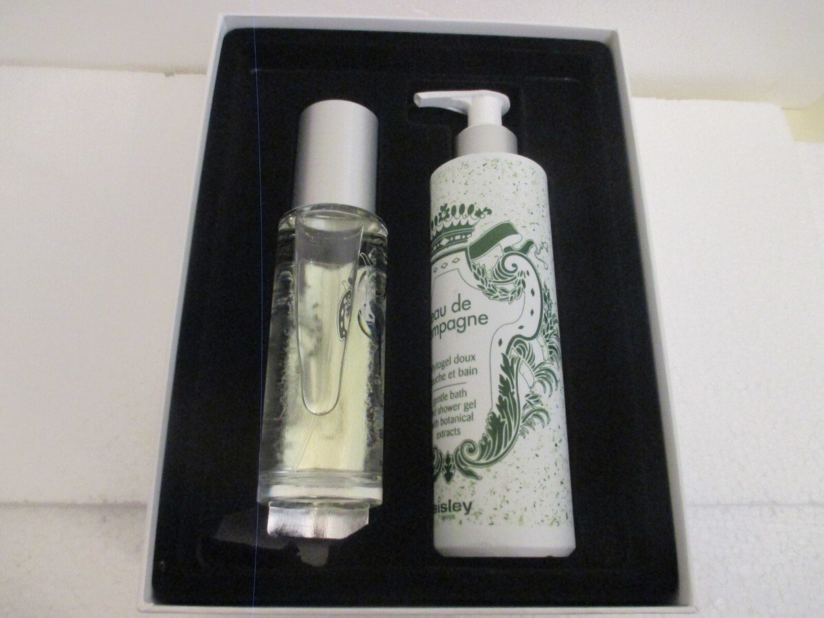 Set Sisley: Eau De Champagne, Moisturizing, Shower Gel, All Skin Types, 250 ml + Eau De Champagne, Eau De Toilette, For Women, 100 ml For Women