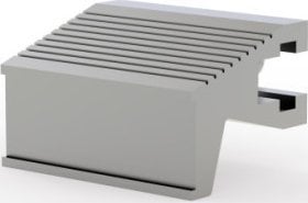 SCHROFF Uchwyt statyczny SCHROFF profil aluminiowy trapezowy, 6 KM