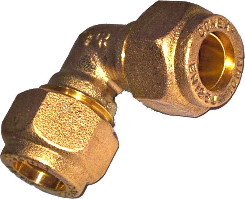 IBP kolano skręcane 8mm Conex do rur miedzianych