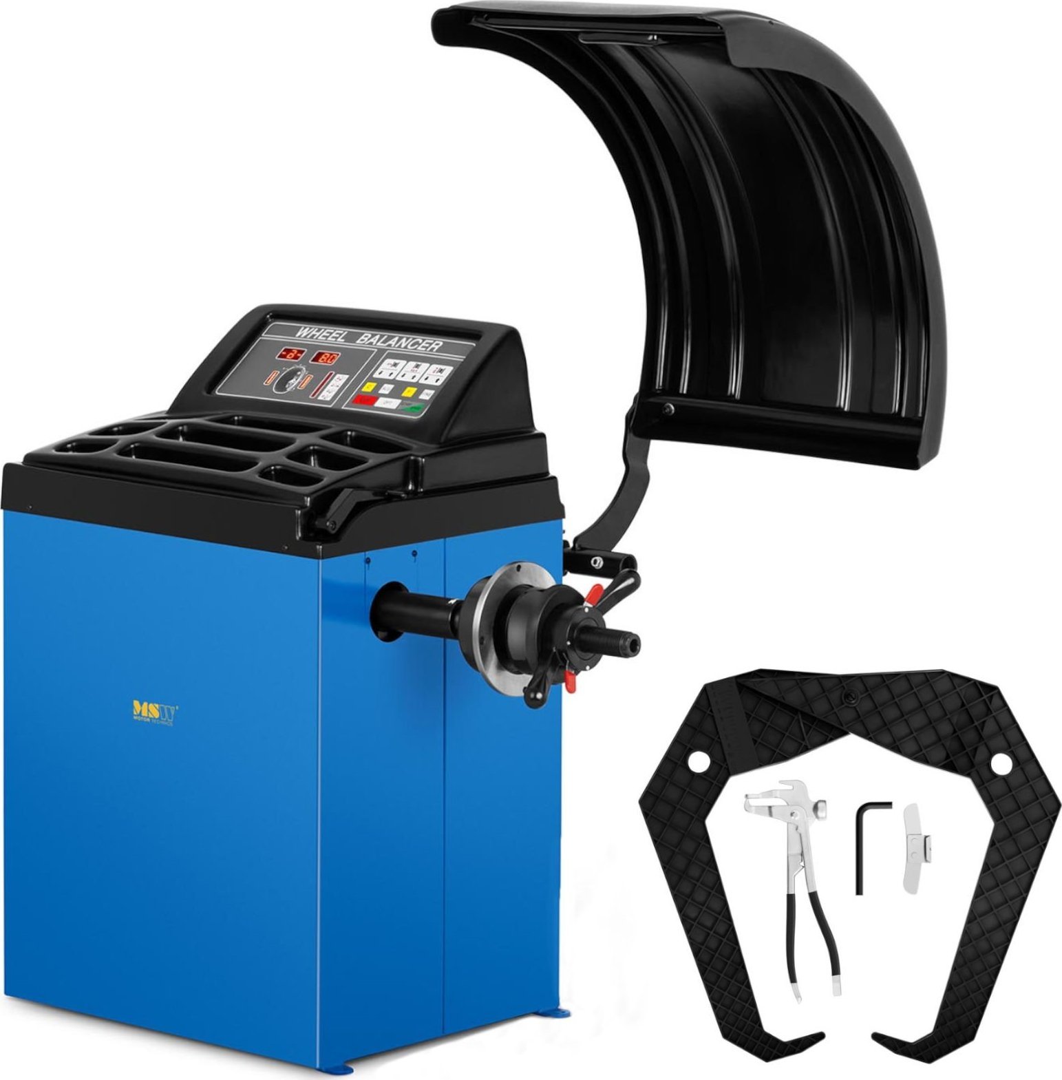 MSW Wyważarka automatyczna do kół samochodowych motocyklowych do 65 kg śr. 10-24'' LED