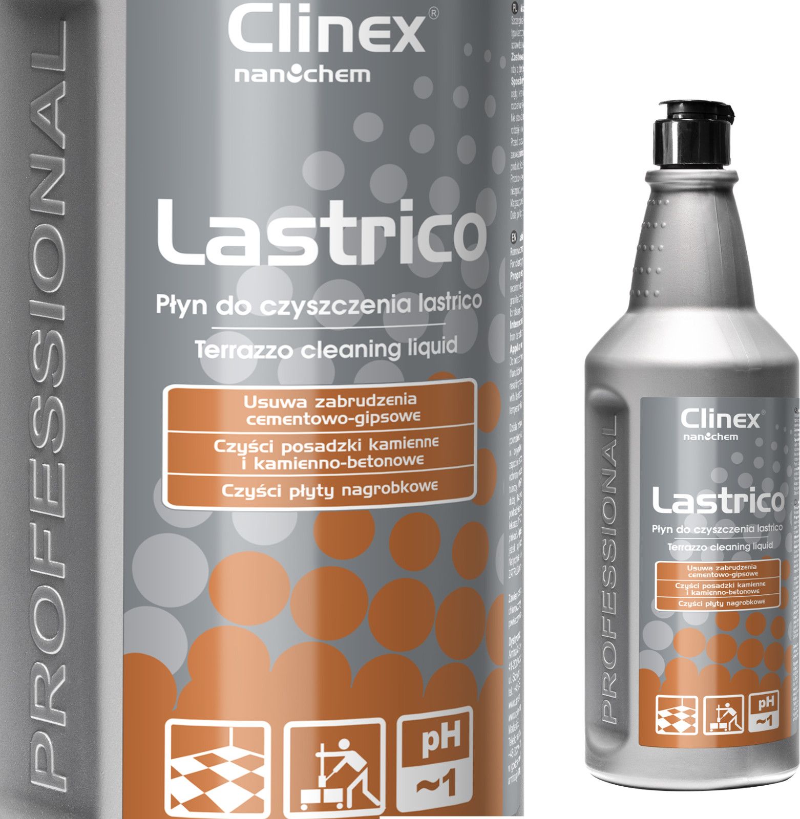 Clinex Clinex Lastrico 1L - Płyn do czyszczenia lastrico