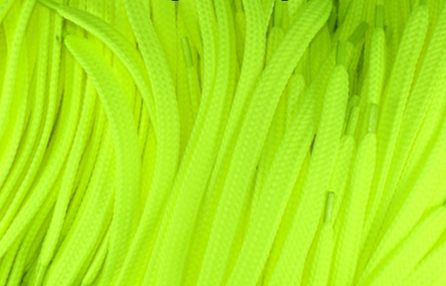 kufer-pasmanteria.pl Sznurowadła bawełniane 120 cm ( NEONOWE ŻÓŁTE )