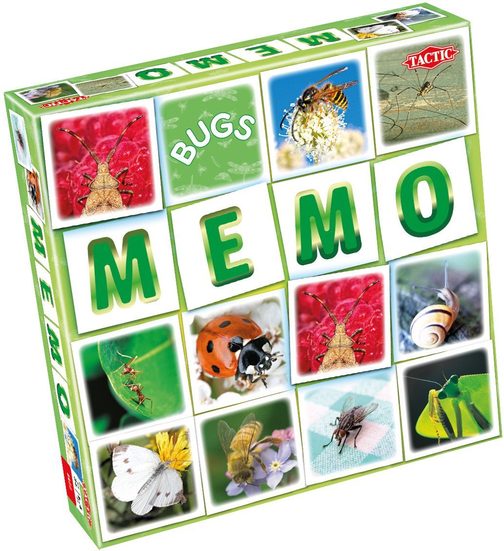 Tactic Memo Bugs, Card Game, Matching, 3 yr(s), 10 min
