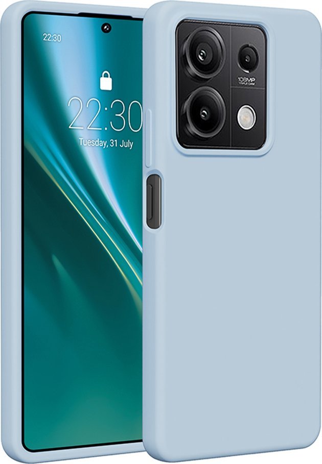 Etteri Nakładka Etteri Silicone Case do Xiaomi Redmi Note 13 5G jasnoniebieska