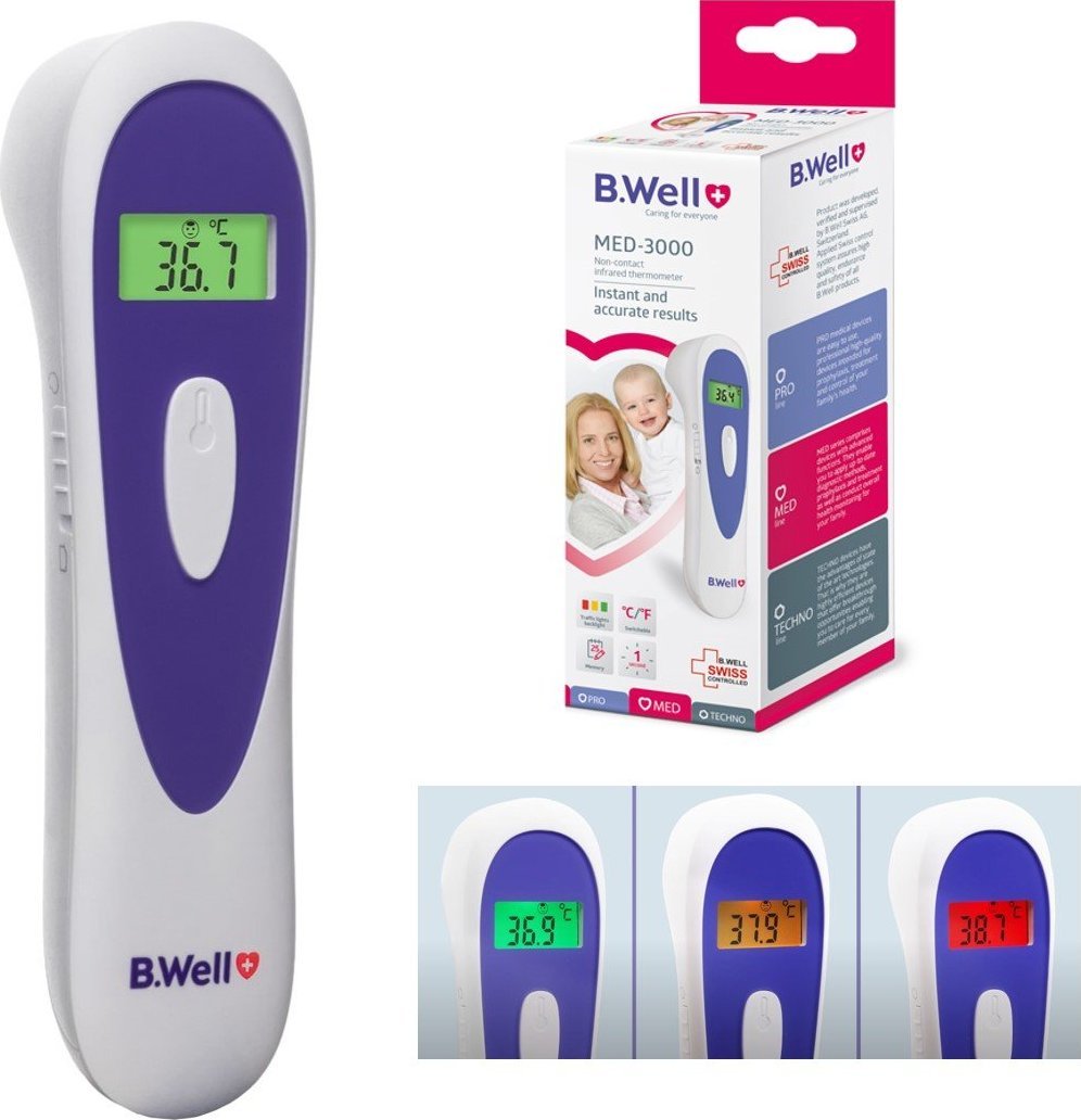 Termometr B.Well Termometr bezdotykowy B.Well MED-3000