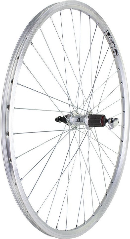 Rodi Koło tylne 28" piasta XMX-A281 pod kasetę 8-9-10 rzędów, obręcz Rodi Scorpion, srebrna Uniwersalny