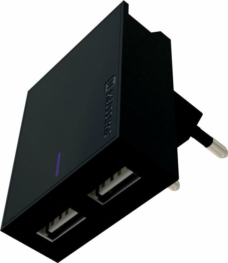 Ładowarka Swissten 2x USB-A 3 A (22048000)