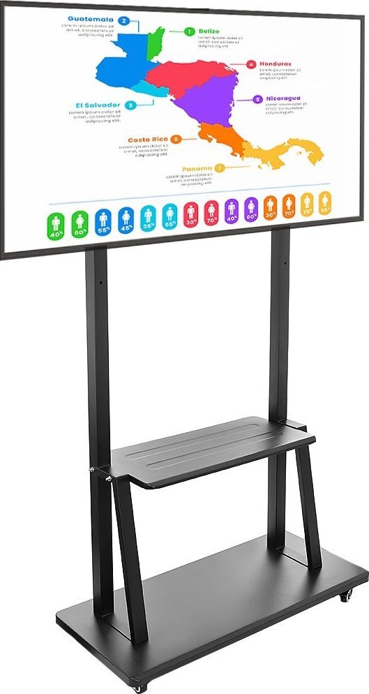 VETOUSON STOJAK do monitora interaktywnego Stojak TV do telewizora 43-86 cali KART-1800A mobilny