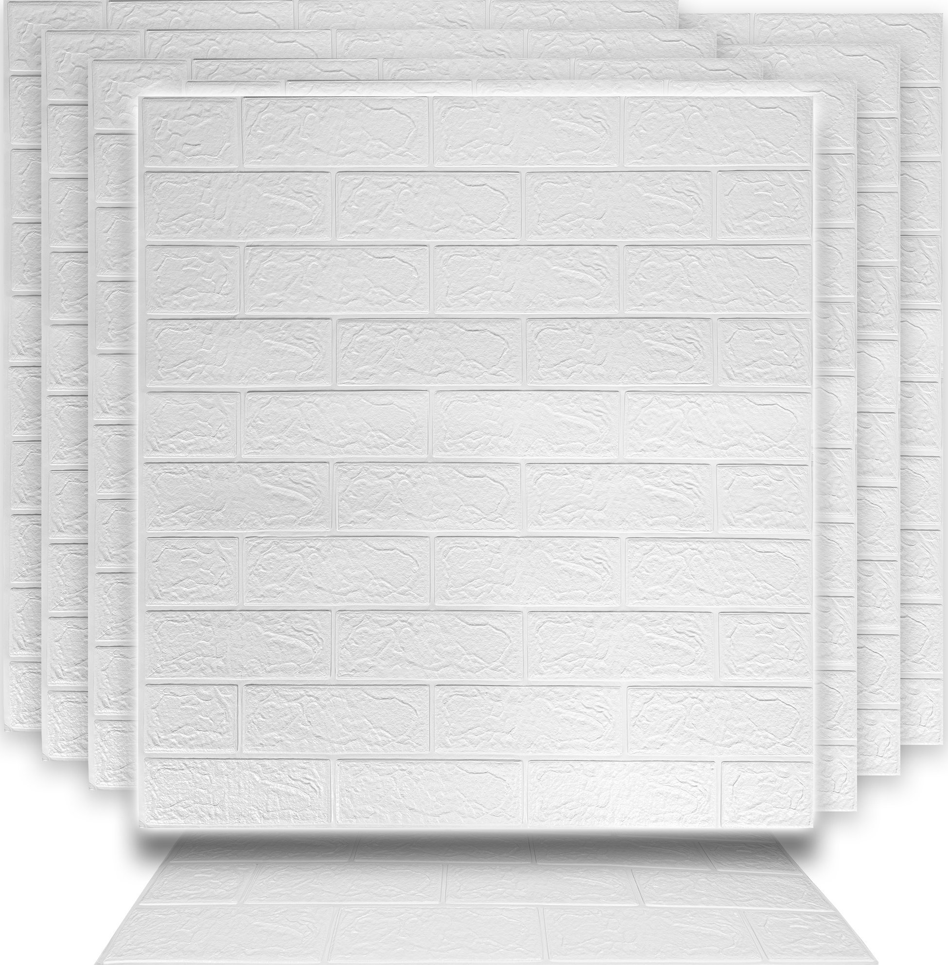 Heckermann 2X Dekoracyjne Panele Ścienne 3D 70X77Cm Białe