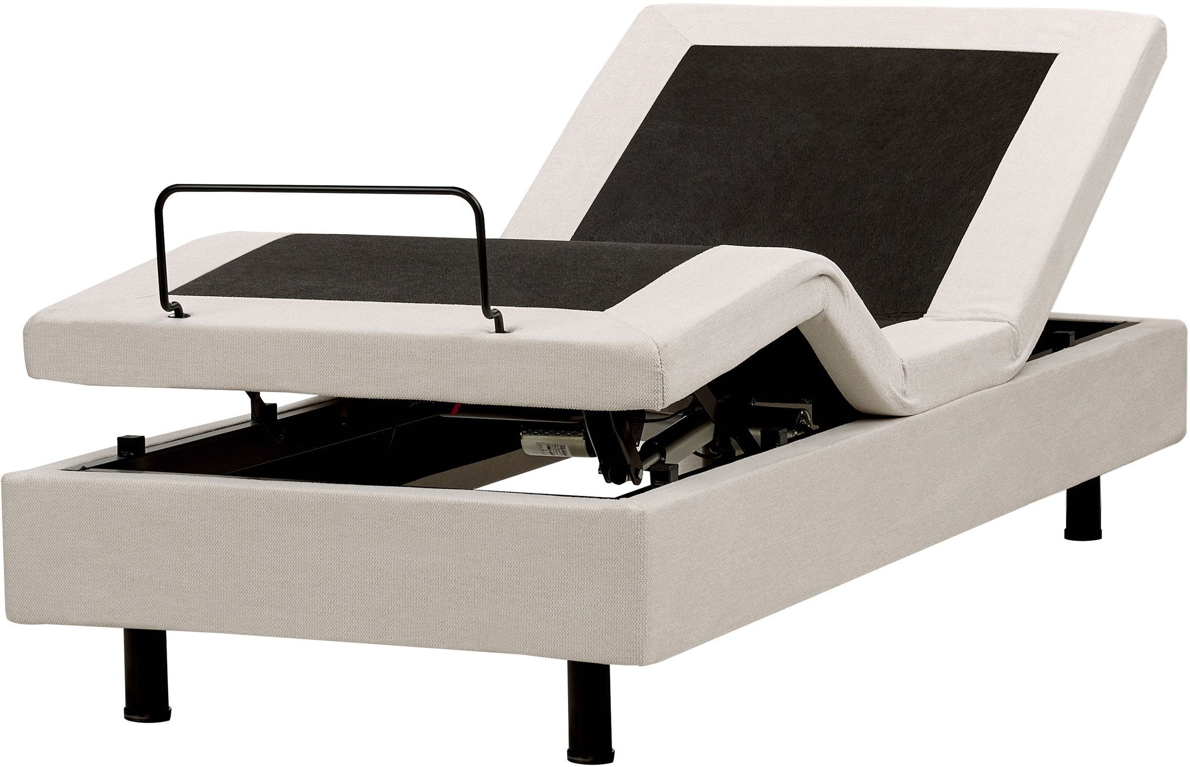 Łóżko regulowane bez wezgłowia DUKE II 80 x 200 cm Jasnobeżowy